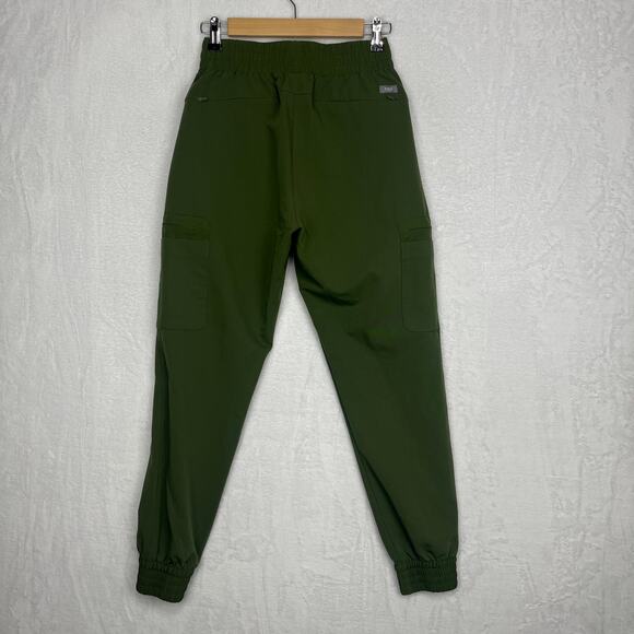 Figs Scrub Set Dark Olive Bristol Slim Henley Top Atlanta HW Skinny Jogger XSXSP - Picture 5 of 16